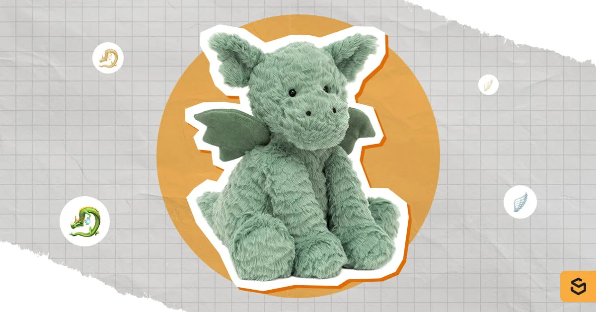 A sitting Fuddlewuddle Dragon