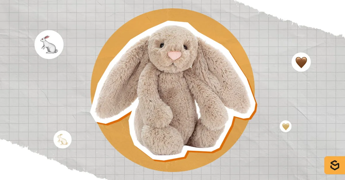 A sitting Bashful Beige Bunny