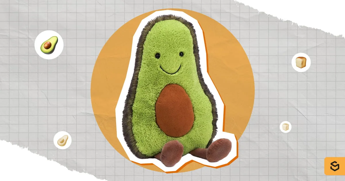 A sitting Amuseables Avocado