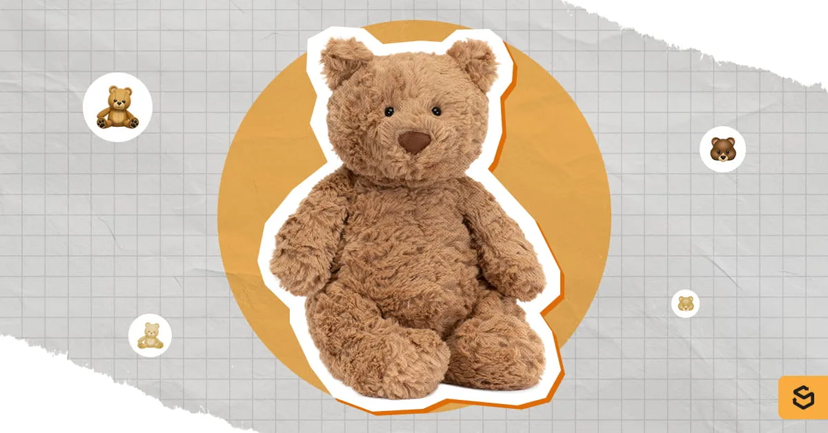 A sitting Bartholomew Bear