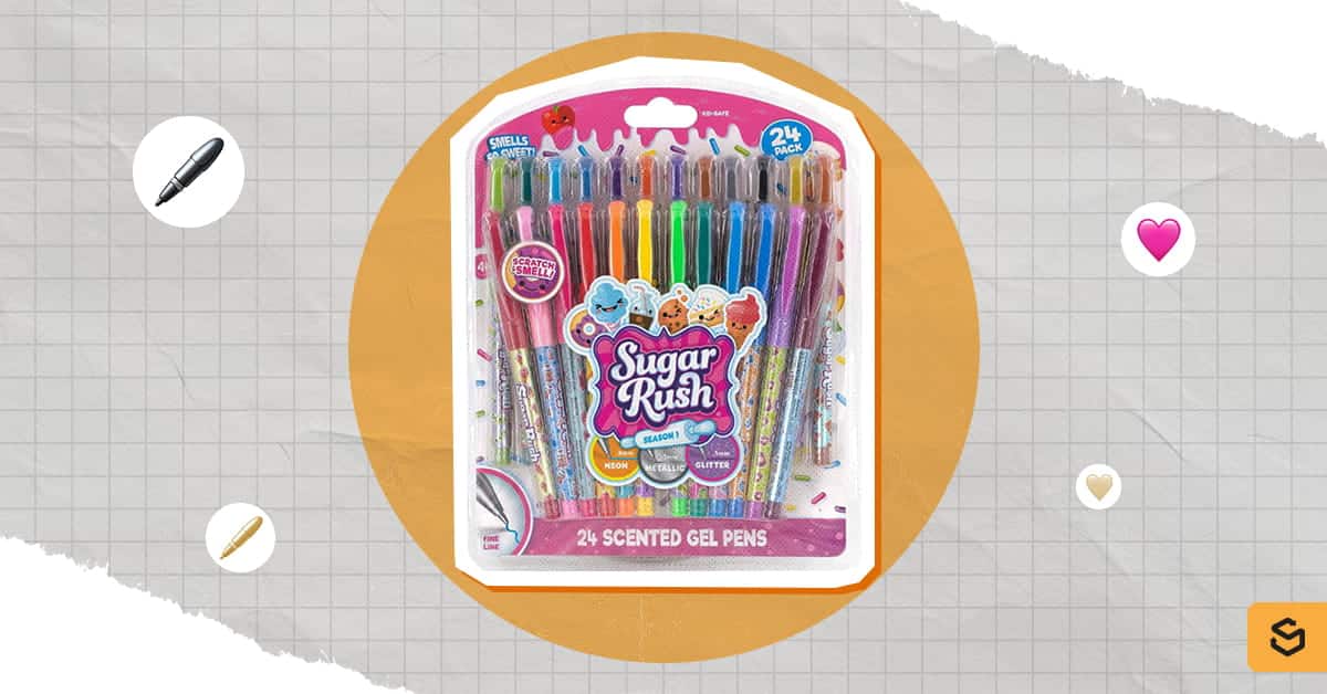 Scentos Sugar Rush Candy Scented Gel Pens 24ct