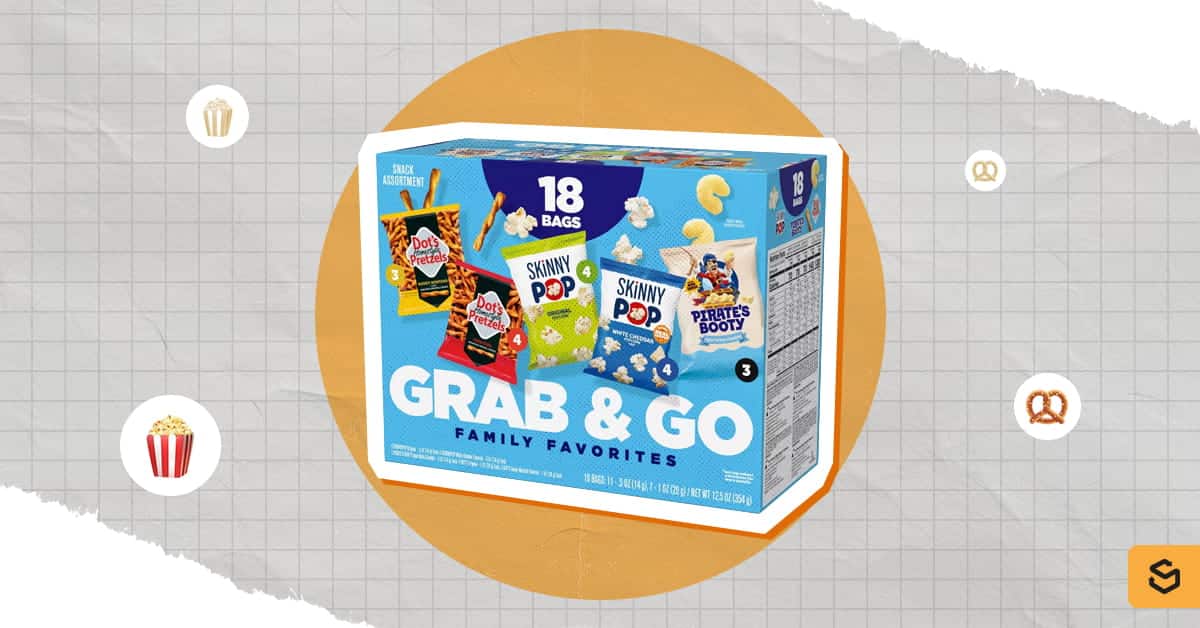 SkinnyPop Grab & Go Family Favorites Multipack Snacks 18ct