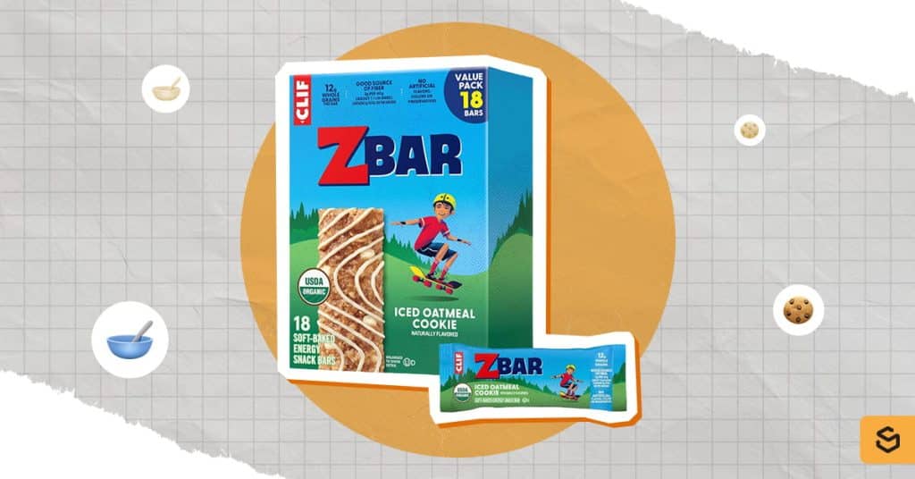Zbar Iced Oatmel Cookie Granola Bars