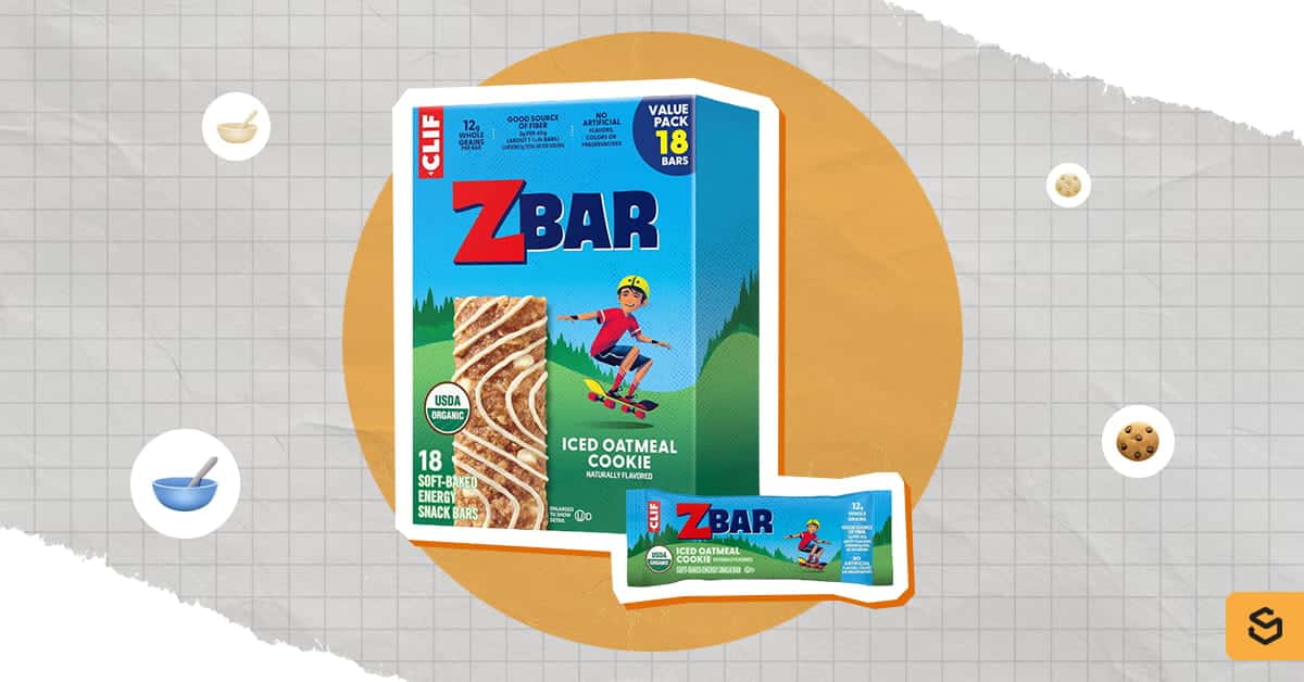 Zbar Iced Oatmeal Cookie Granola Bars 12ct