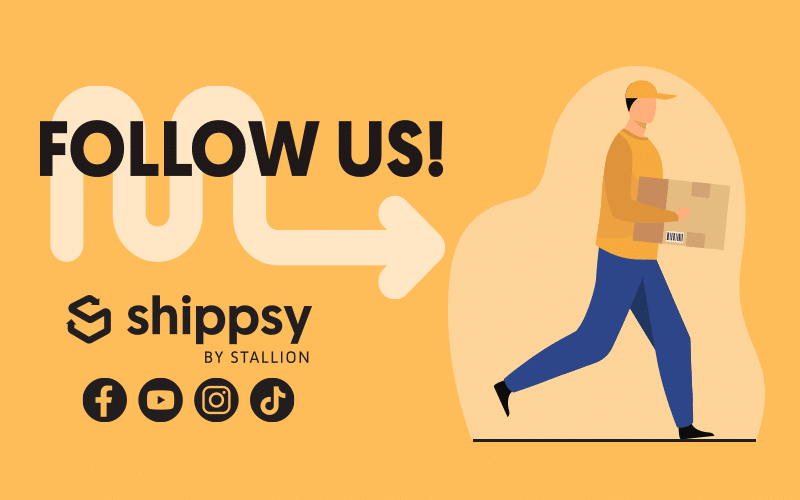 Follow Shippsy’s social media accounts