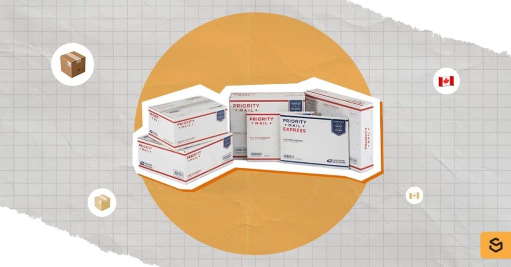 Boîtes USPS de différentes tailles
