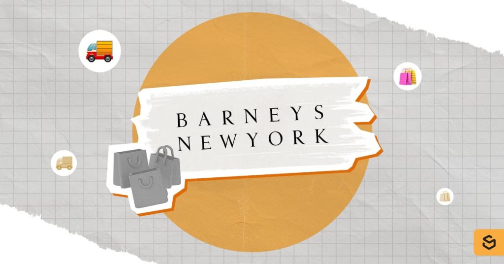 Barneys New York logo and shopping bags