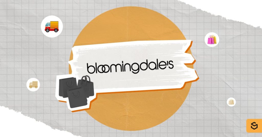 Bloomingdale's logo and shopping bags