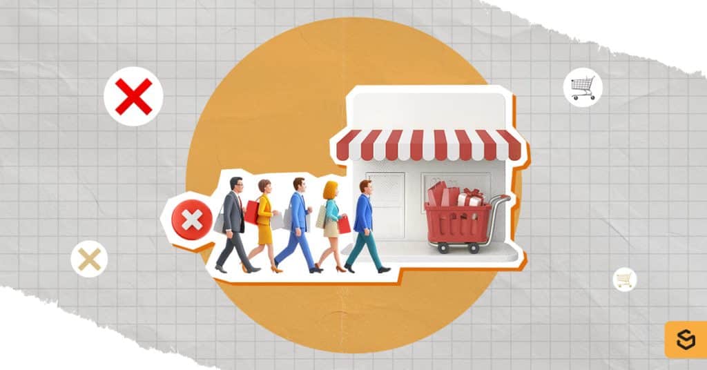 People lining up outside a store