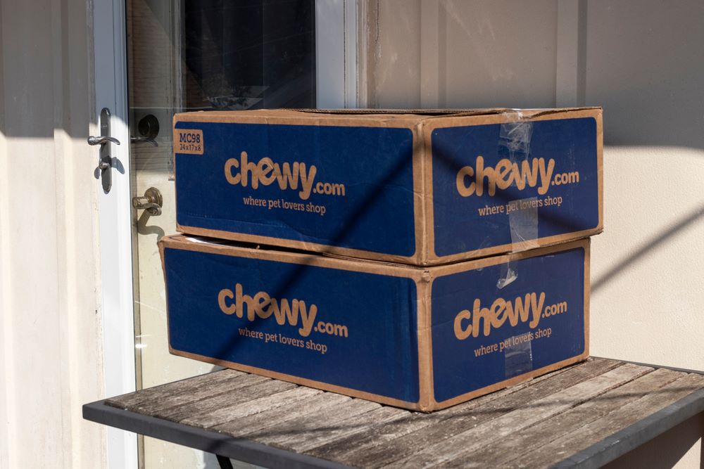 Use a package forwarder to ship your Chewy order.