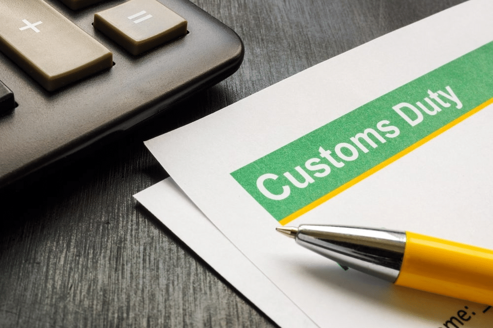 customs duty form
