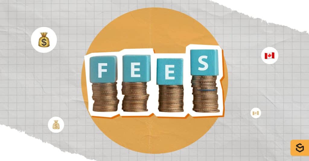 An image of coins with the word FEES