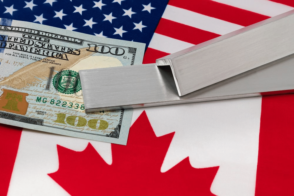 the tax and tariffs paid when bring items from the United States to Canada