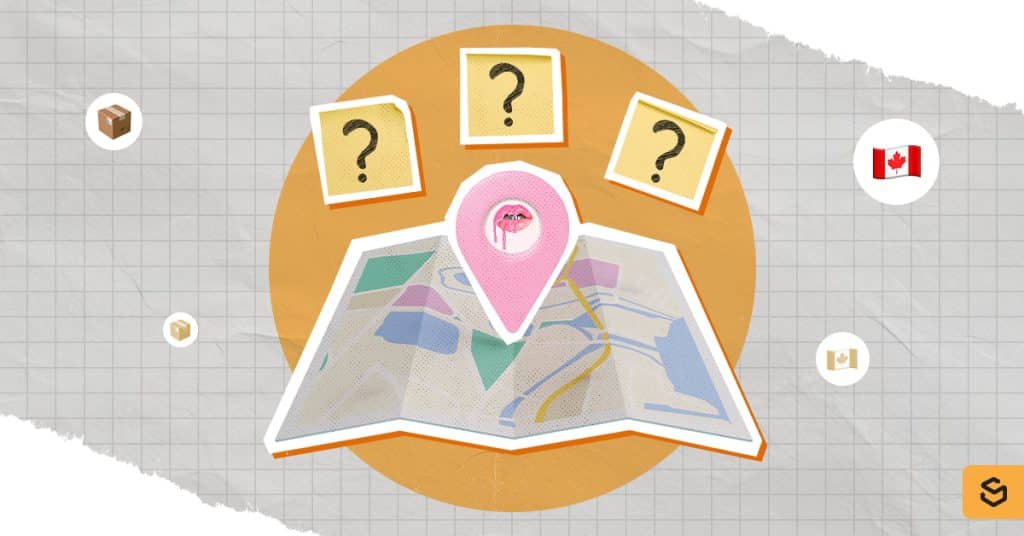 Un pin's Kylie Cosmetics et une carte