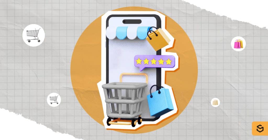 An image representing online shopping