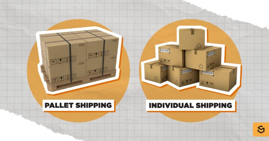Pallet and individual shipping packages