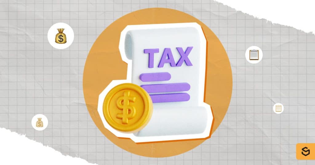 An asset of a tax document and coin