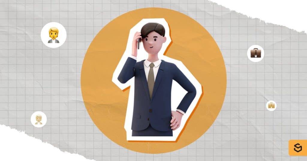 An asset of a customs broker holding a phone