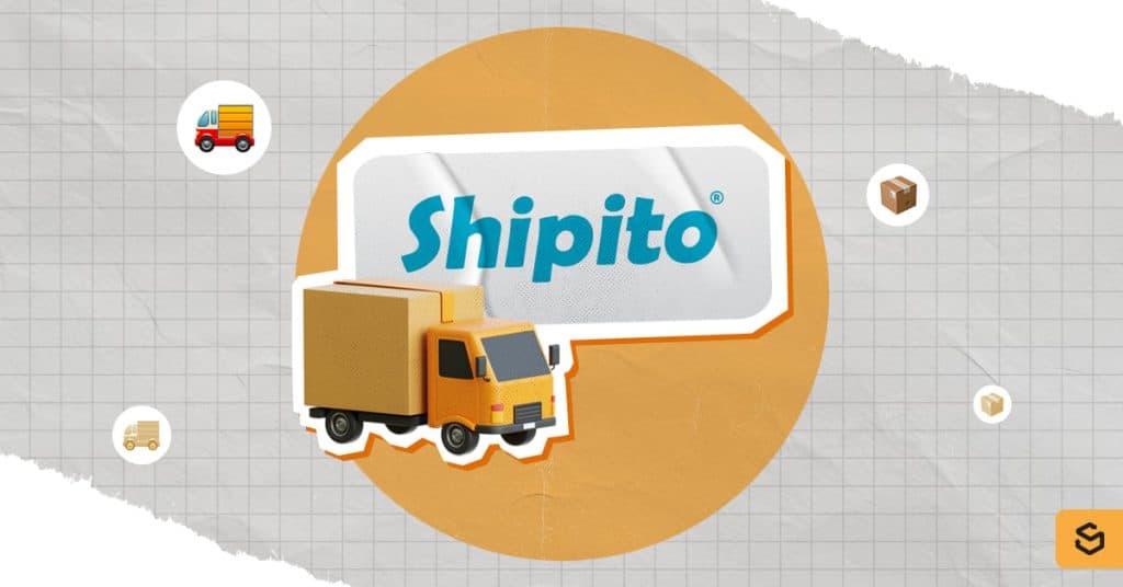 Un camion de livraison et le logo Shipito