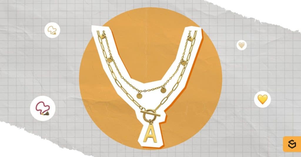 An image of the Adornia 14k Gold Plated Layered Initial Toggle Necklace