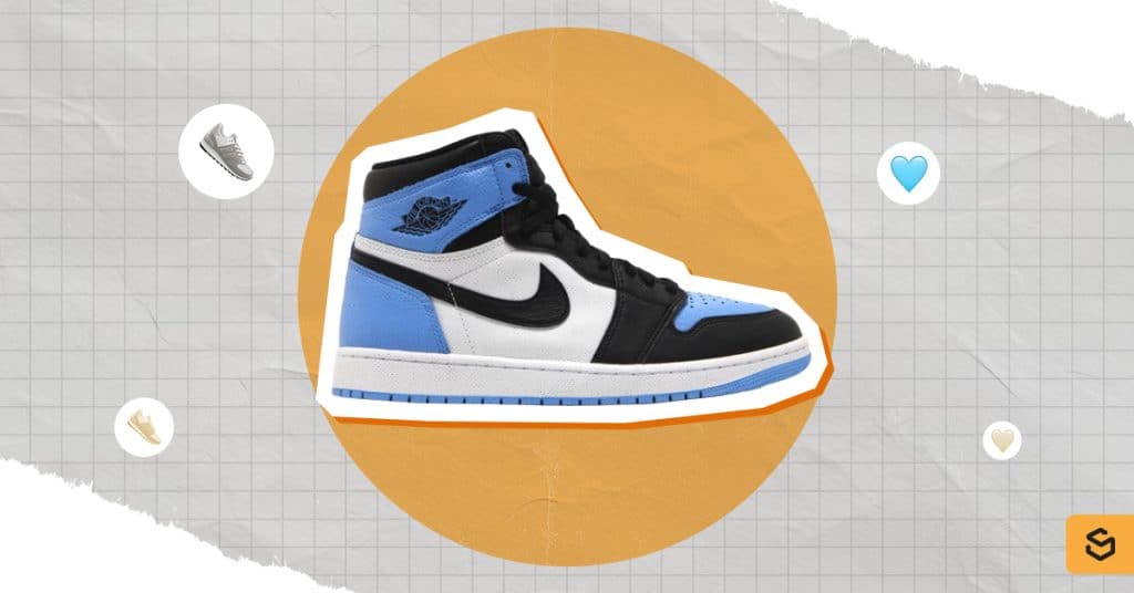 An image of an Air Jordan 1 Retro High OG ‘UNC Toe’ shoe