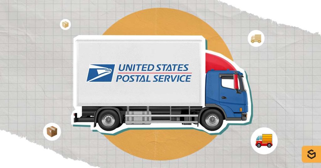 USPS delivery truck.