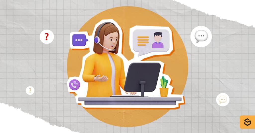 An image of a customer service representative