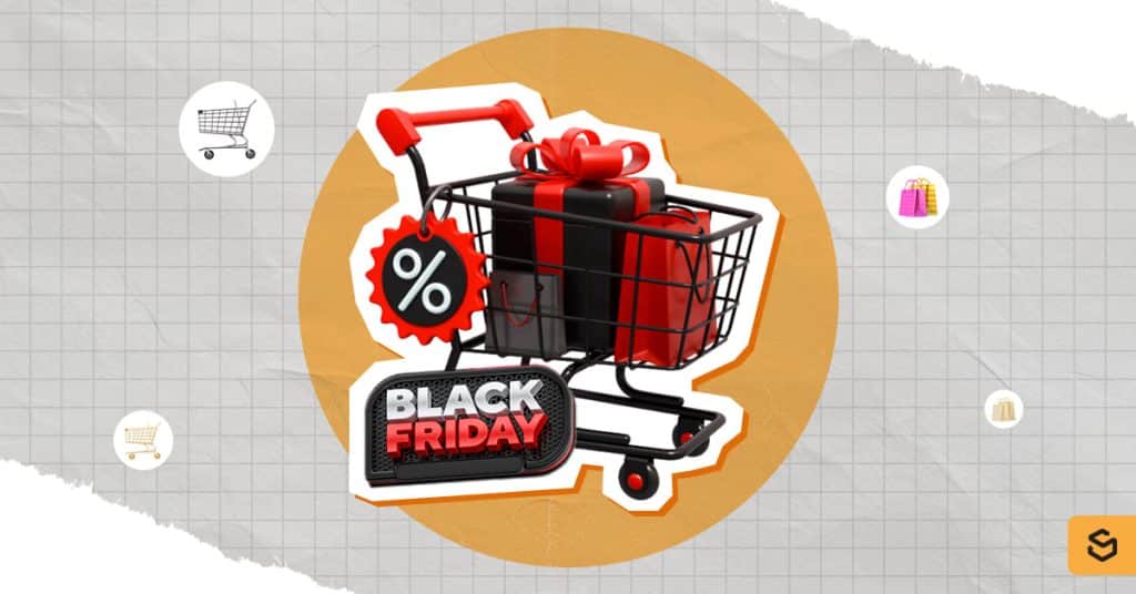 A Black Friday shopping cart