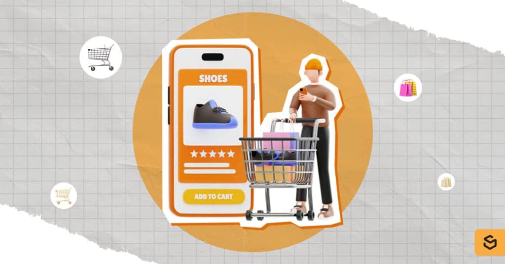 A person shopping online