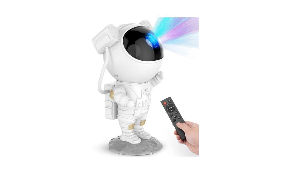 Astronaut Star Projector with its remote.