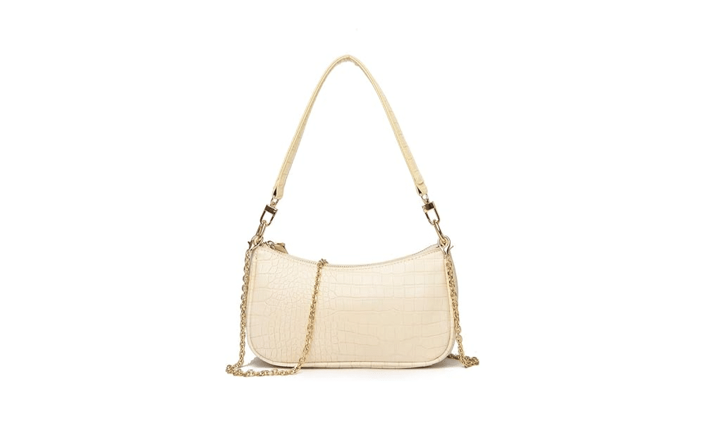 White three-way bag.