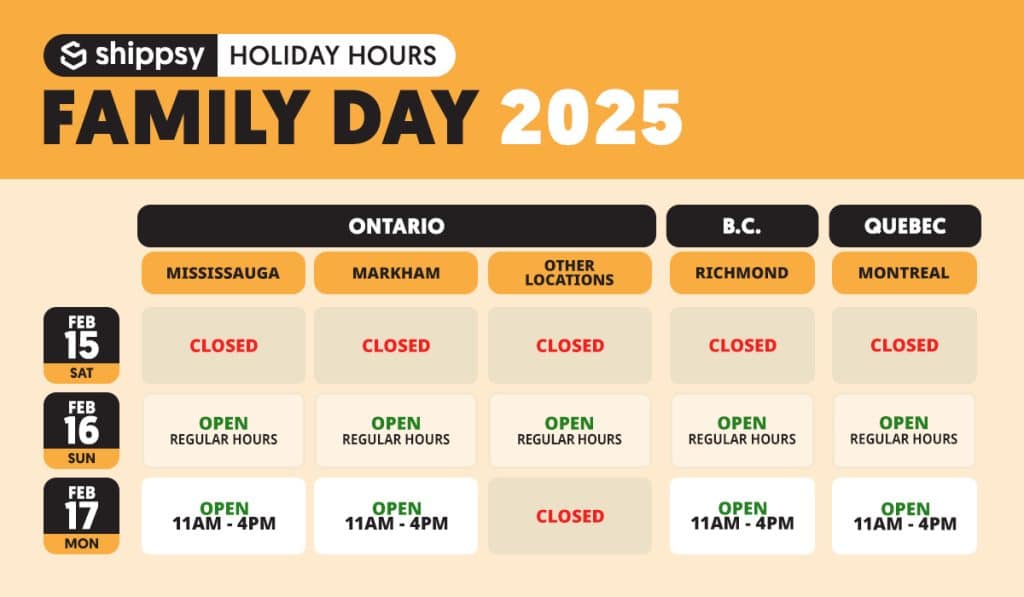 shippsy family day hours