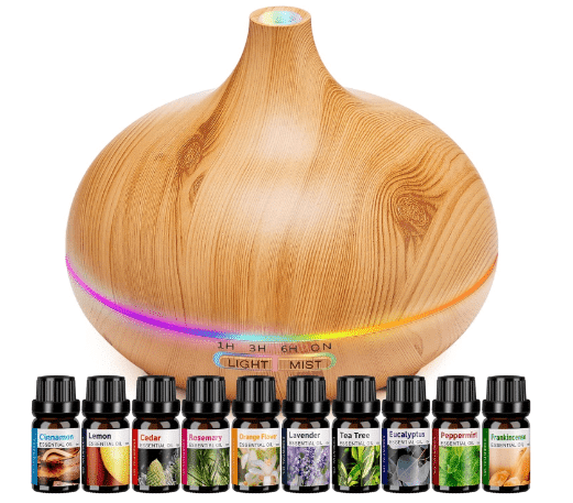 Aroma diffuser with 10 essential oils