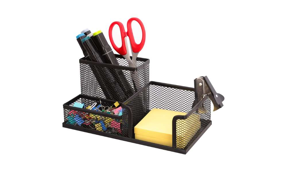 Pen holder with a minimalist design.