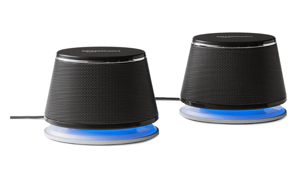 Wired laptop speakers without worrying about battery life.
