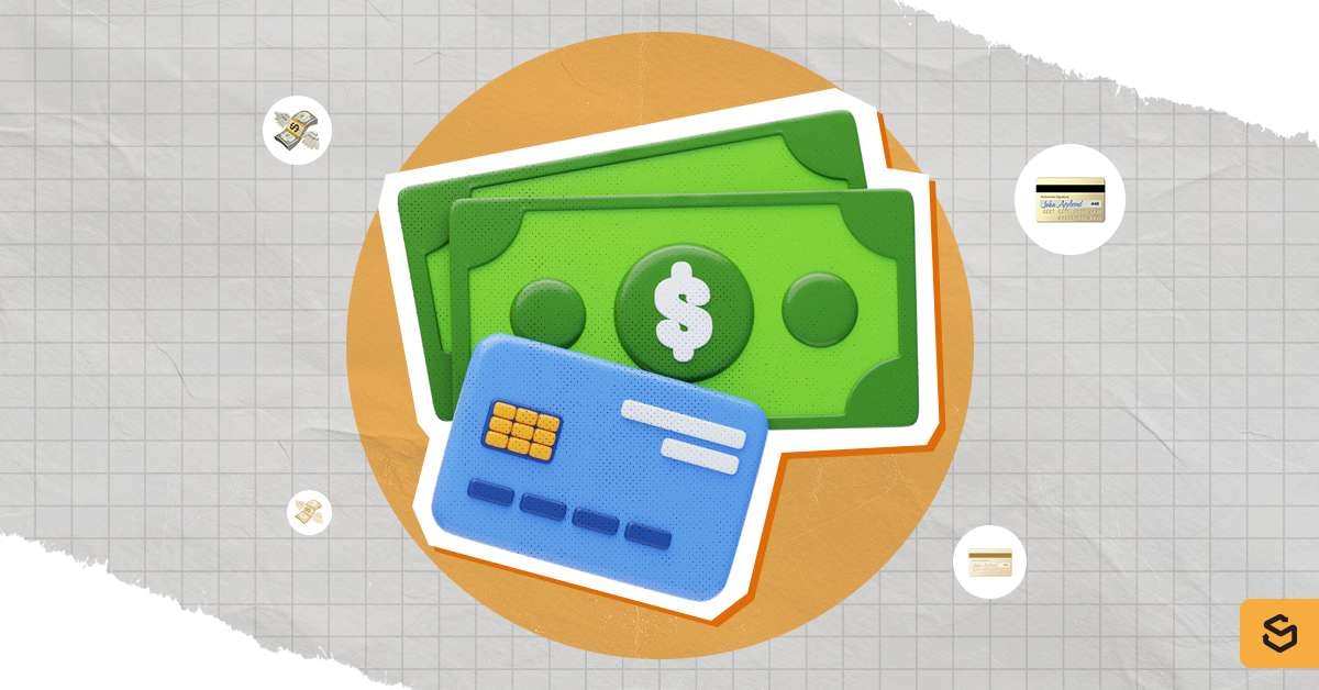 Money and card to symbolize payment promos.