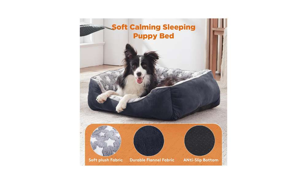 Soft dog bed.