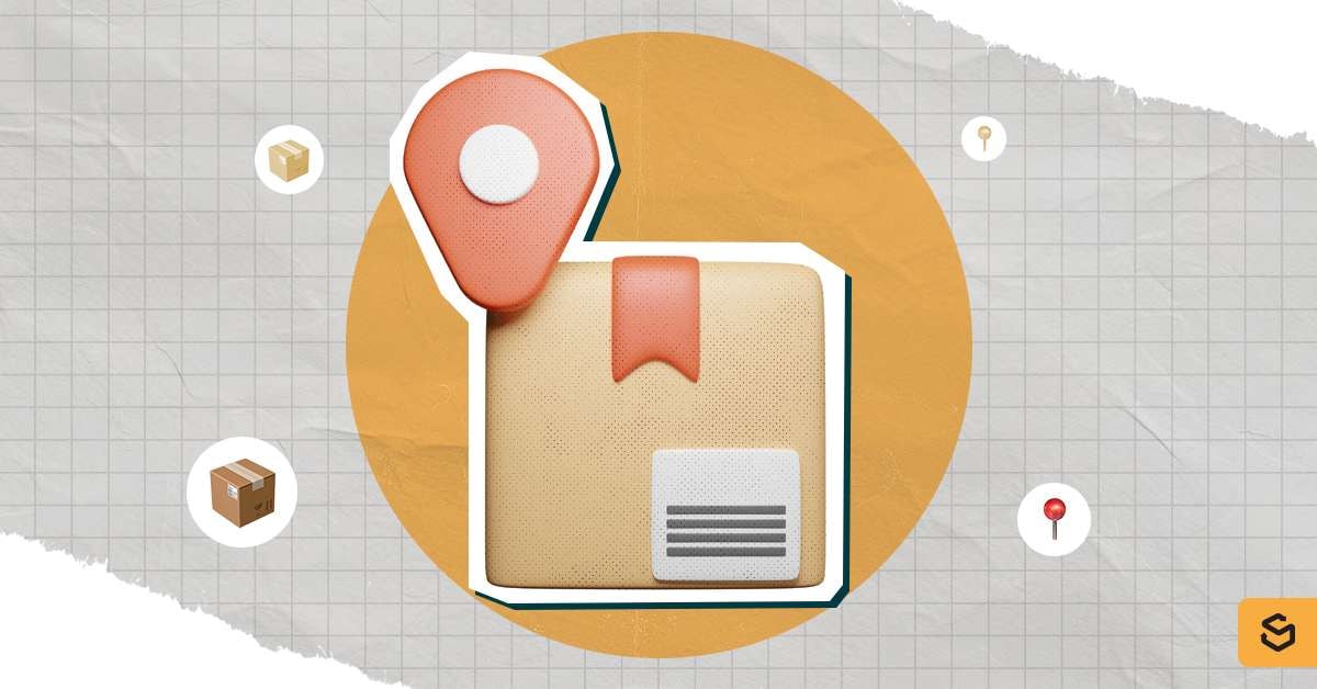 Package next to a pin locator.