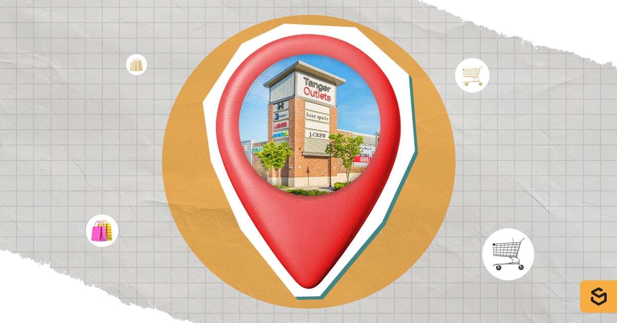 Tanger Outlets photo inside a pin location.
