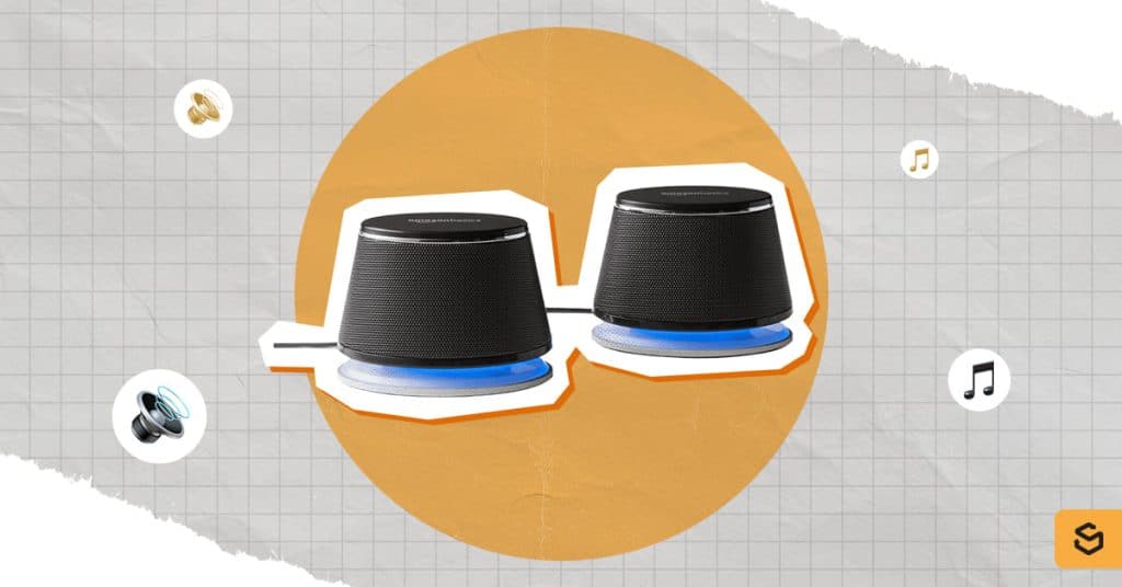 An image of Amazon Basics Stereo Speakers