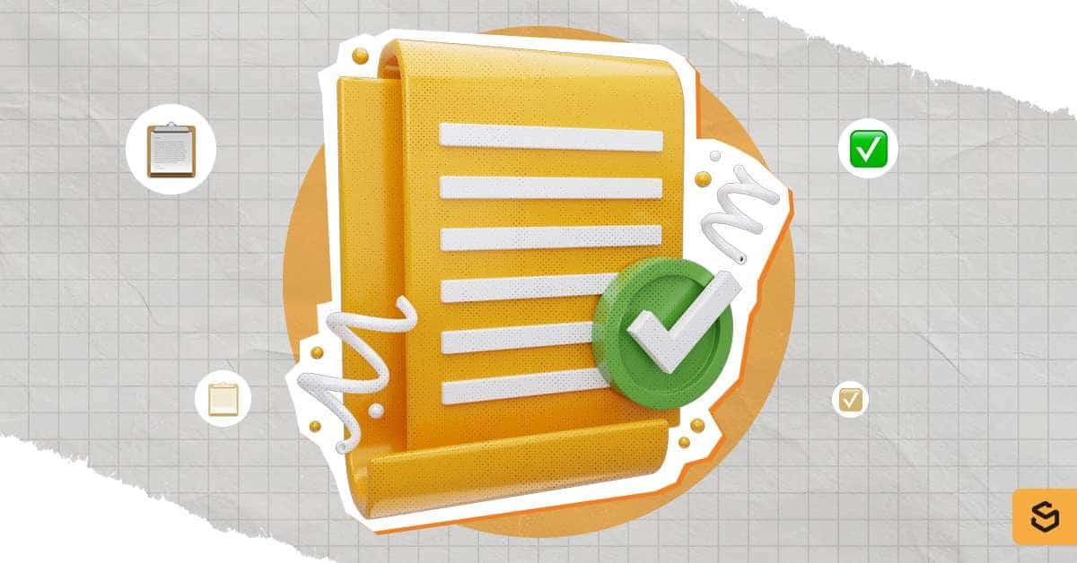 A checklist.
