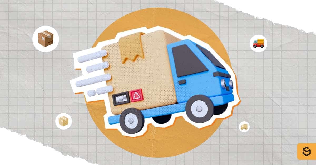 A delivery truck.