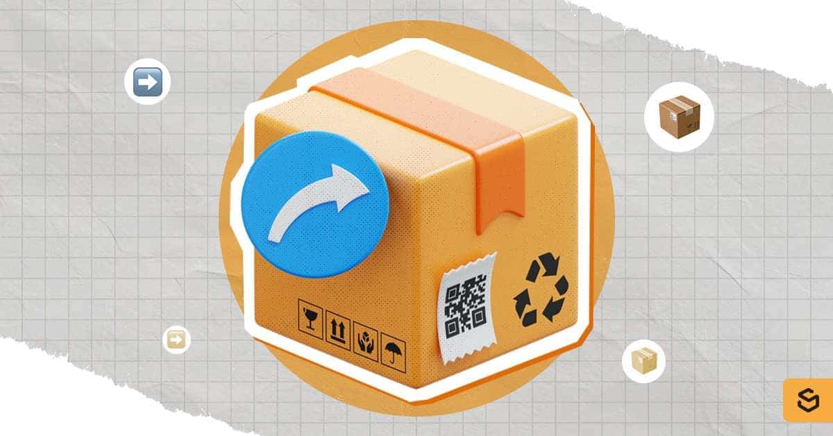 A package with forwarding symbol.