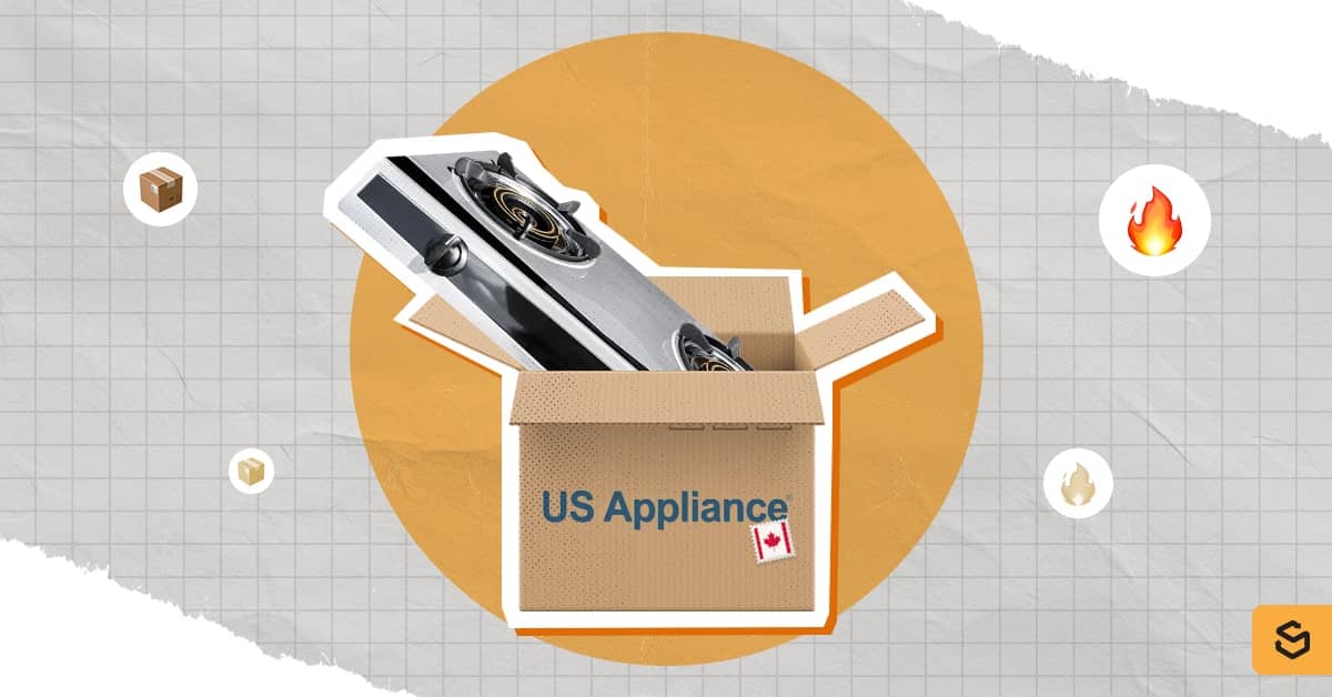 A stove in the US Appliance box