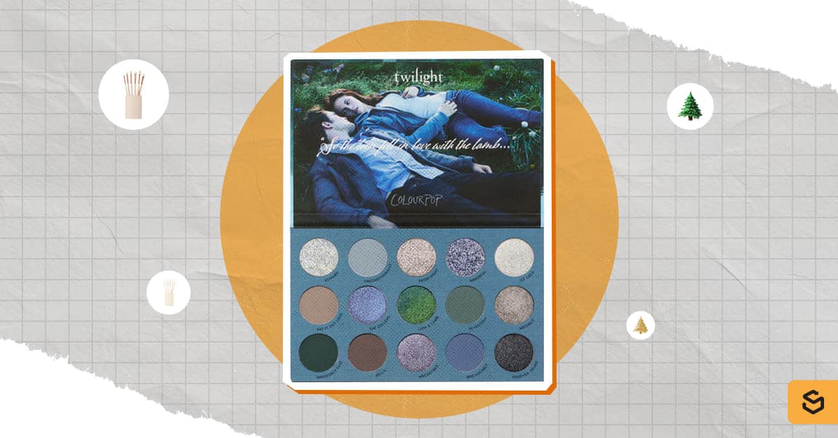 An image of ColourPop's Twilight eyeshadow palette