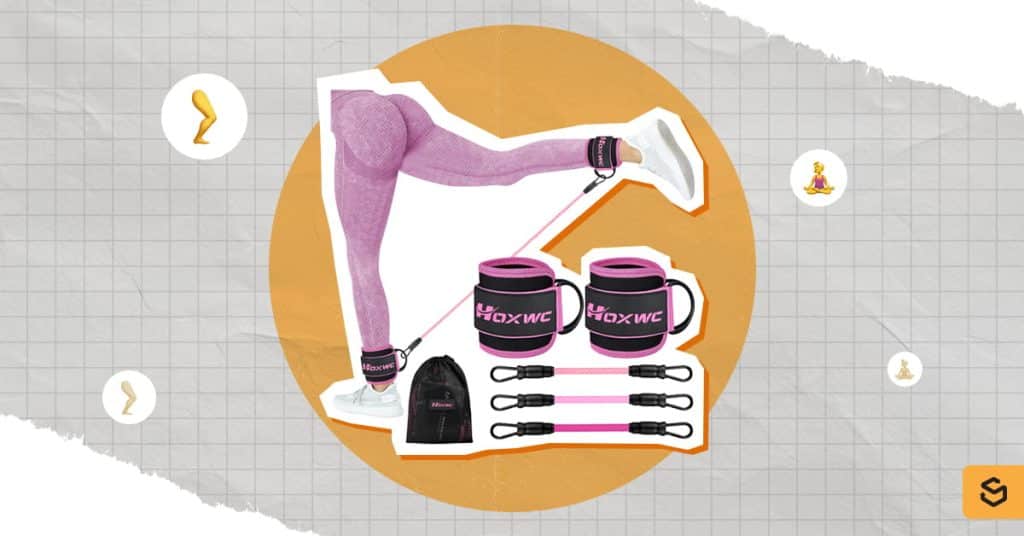 HOXWC Ankle Resistance Bands with Cuffs