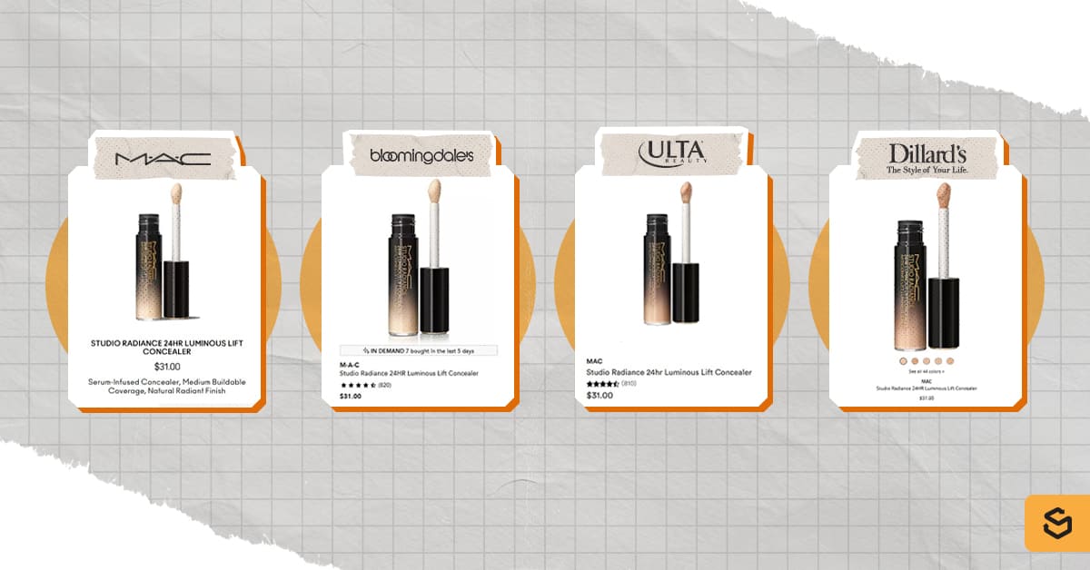 Un correcteur vendu chez MAC, Bloomingdale's, Ulta Beauty et Dillard's