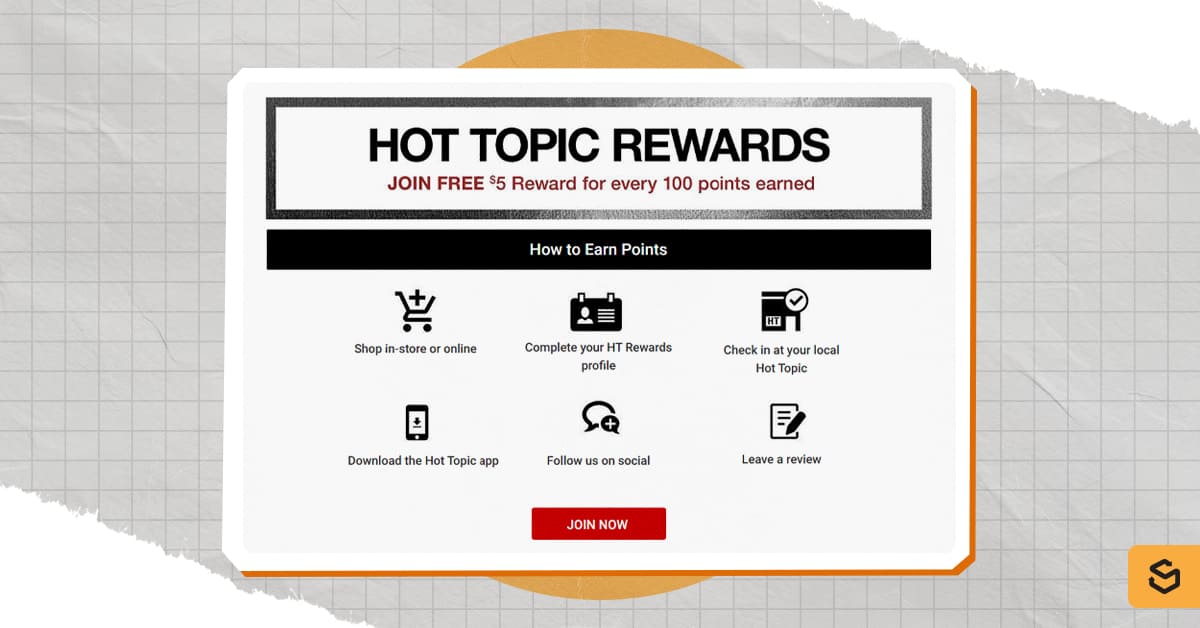 Une image du programme Hot Topic Rewards