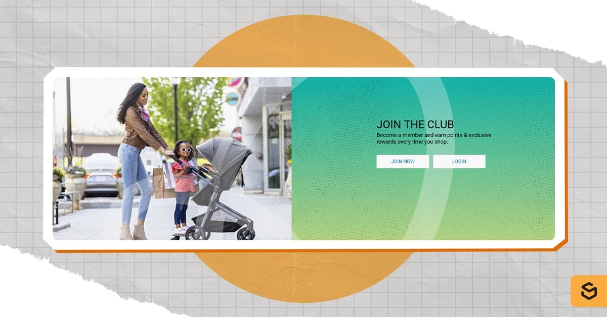 A screenshot of the Evenflo Rewards loyalty program header