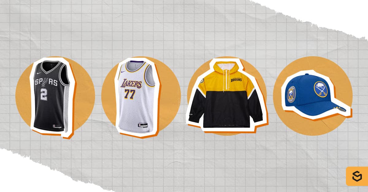 DICK'S Sporting Goods jerseys, jacket, and hat